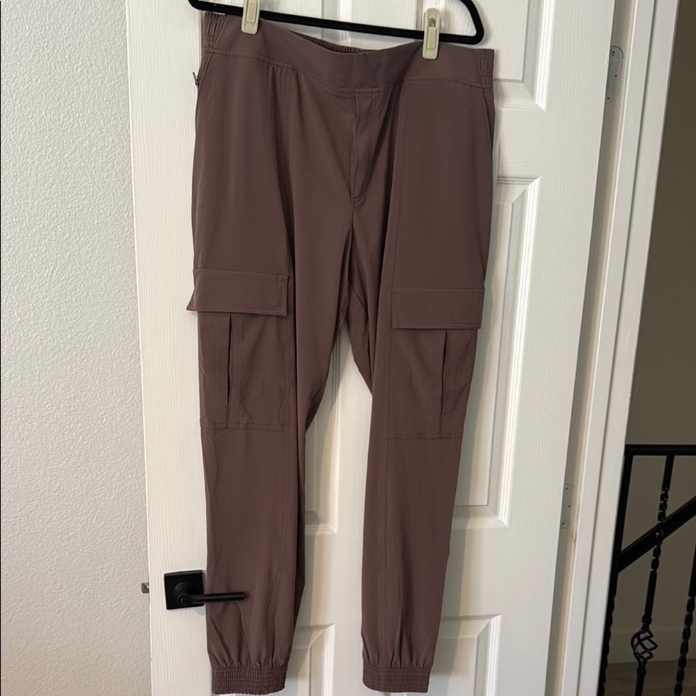 Athletes Brown Cargo Jogger Pants